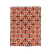 Close-up of vintage paisley comforter detailing.